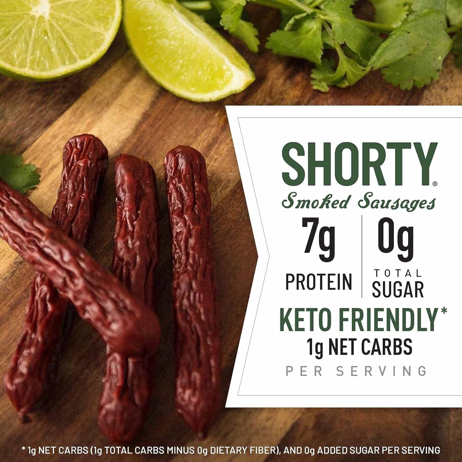 Duke’s Smoked Shorty Sausages – Pork Chorizo & Lime, 7g Protein, 5 oz