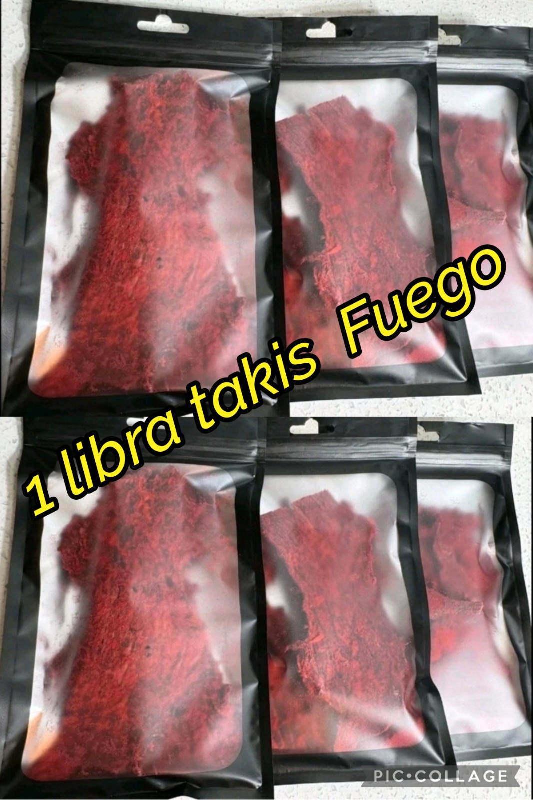 Carne Seca (Beef Jerky) Takis Fuego (1 Libra)(1 Pound)