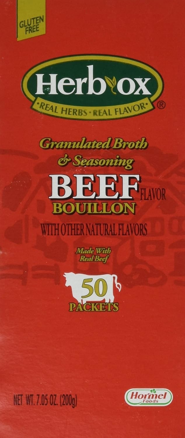 Deliciously Rich Bouillon – Hormel Herb Ox Beef Flavor, 50 Single-Serve Packets