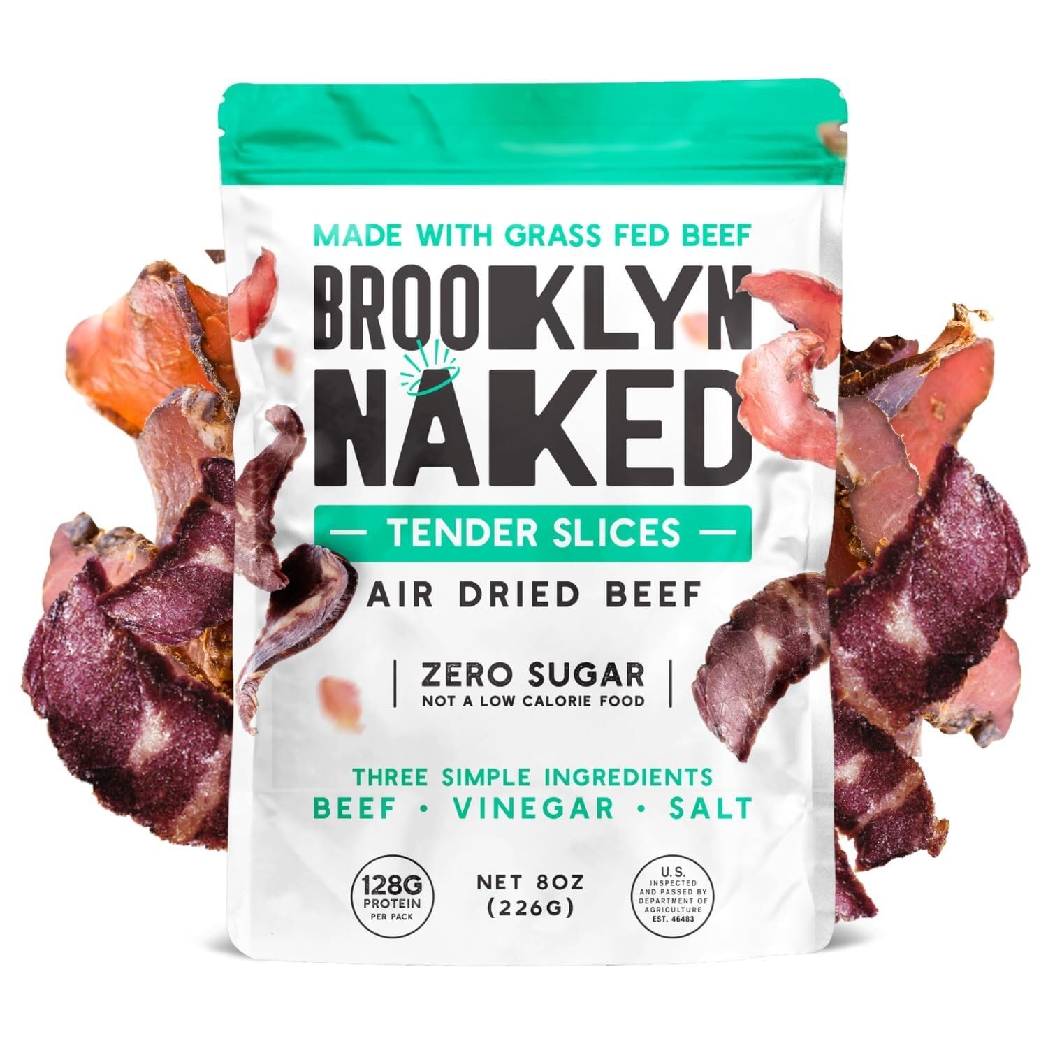 Brooklyn Biltong Air Dried Grass Fed Beef Snack South African Beef Jerky 8 oz…