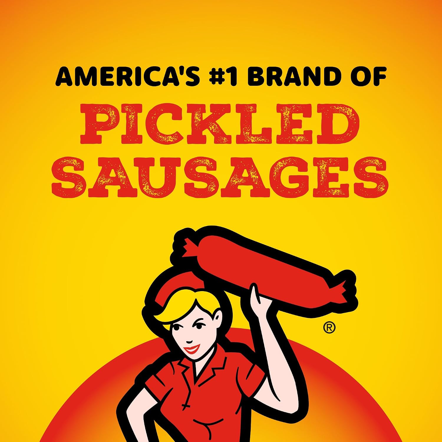 Penrose Big Mama Pickled Sausage, 10G Protein per Sausage, 2.4 Oz., 6-Count