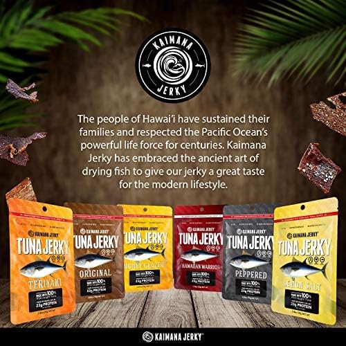 Kaimana Jerky Ahi Tuna Sampler Bundle – All Natural & Wild Caught Tuna Jerky….