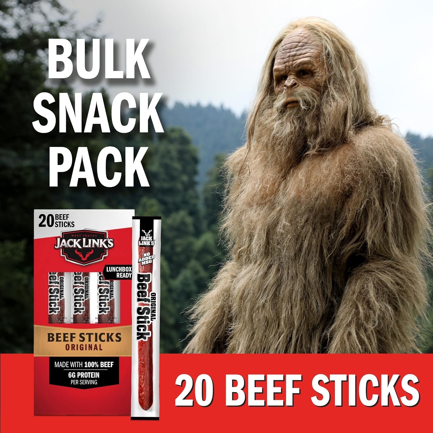 Beef Jerky Sticks – Made with 100% Real Beef – Ready to Eat Real Meat Protein…
