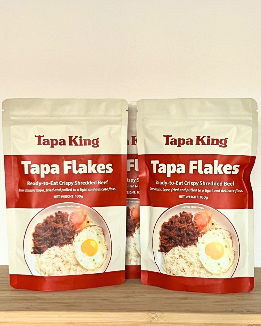 Tapa King Tapa Flakes Ready-to-Eat Shredded Beef Philippines- 3 pack NEW!
