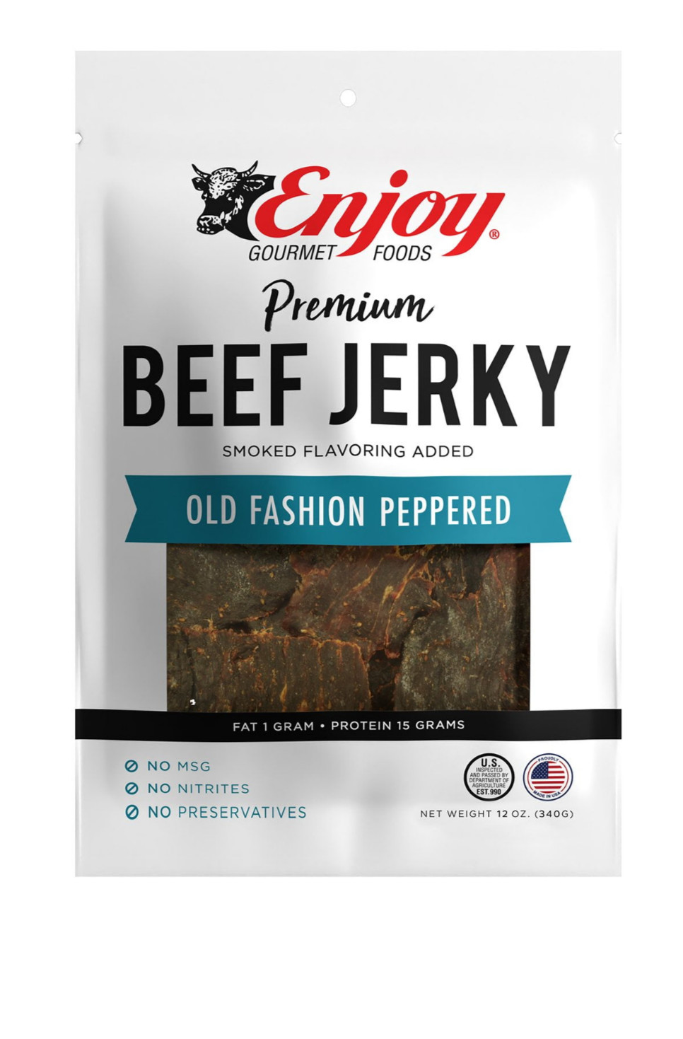 old fashion beef jerky peppered