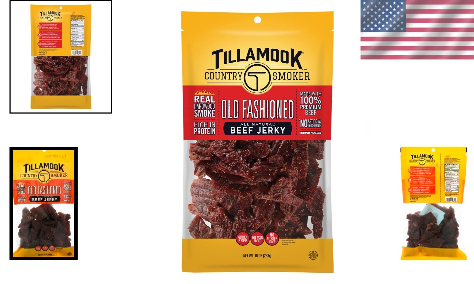 Gourmet Old Fashioned Beef Jerky – 10oz Gluten-Free Protein Snack, Oregon Made