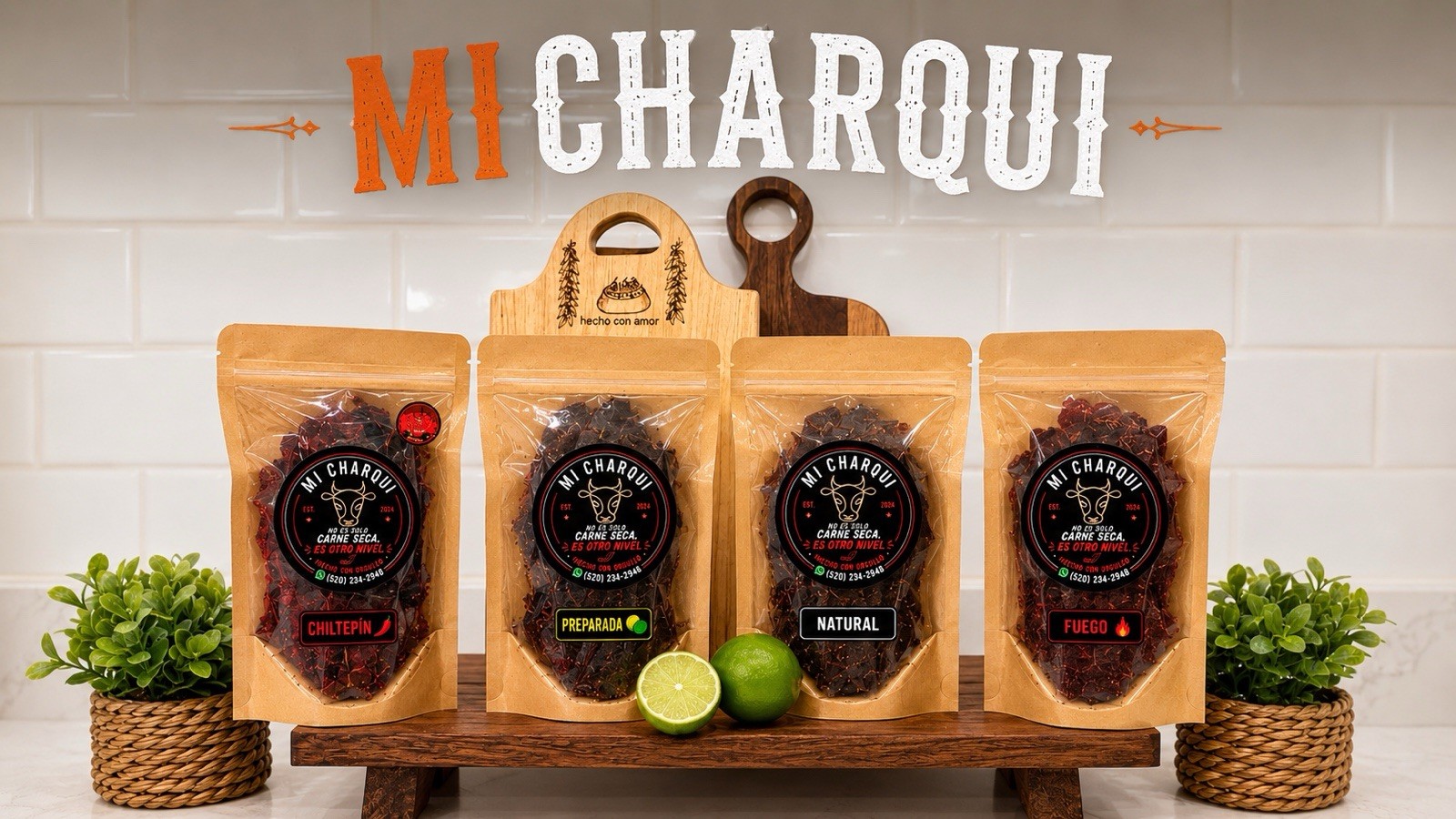 Mi Charqui Carne Seca Variety Pack | Mexican Style Beef Jerky Sampler | 4 Flavor