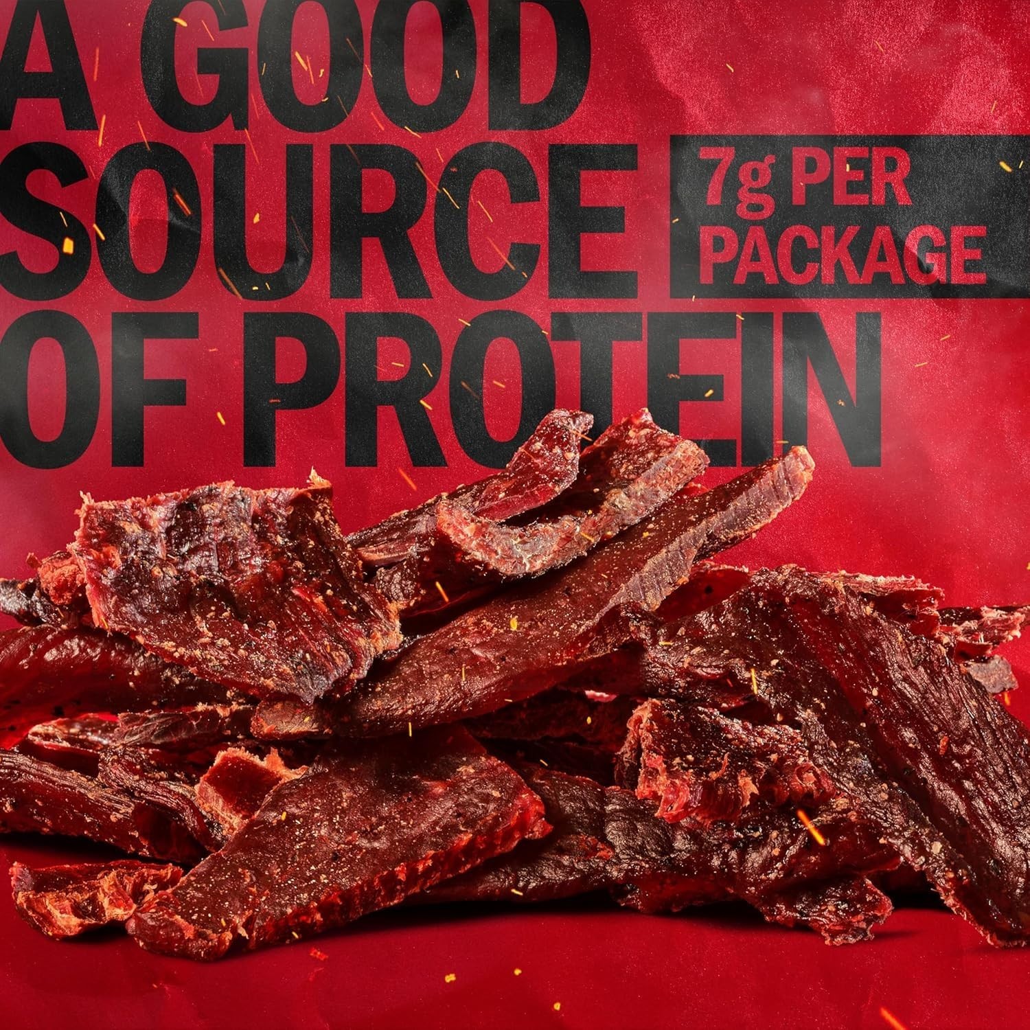 Beef Jerky Pack Made with 100% Real Beef 20 Single Serve Bags