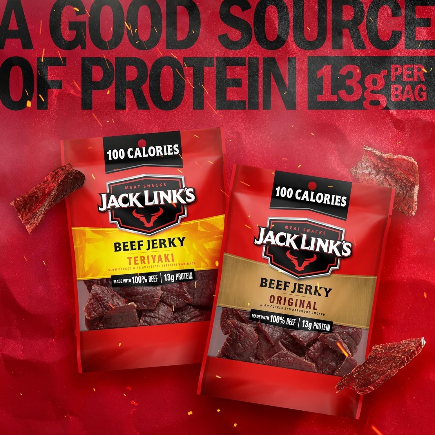 Beef Jerky Variety Pack – and Teriyaki – (9 Pack) 1.25 Oz Bag – Ready t