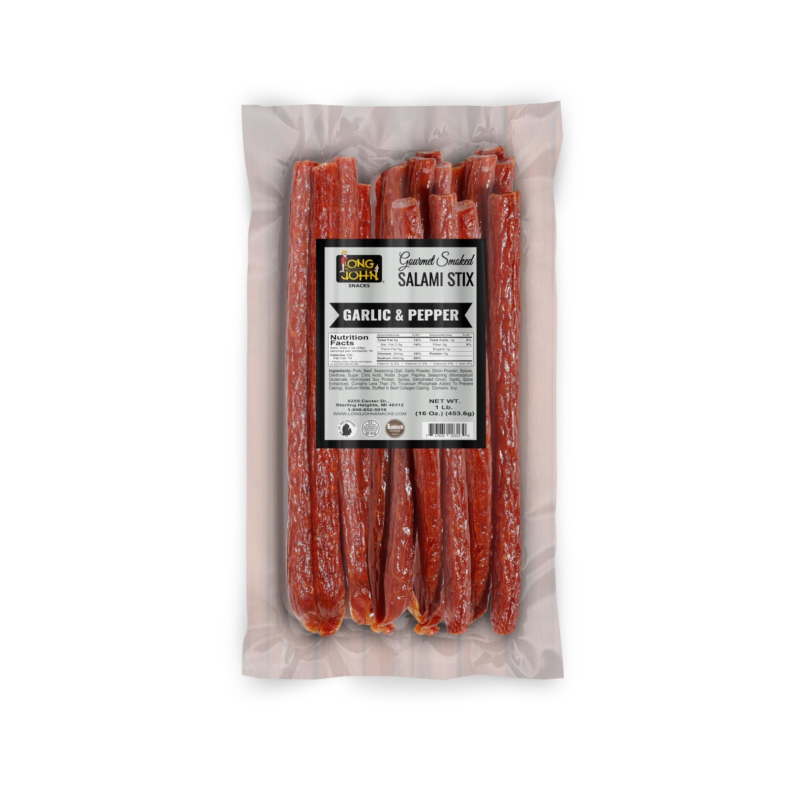 Dried Salami Sticks – High Protein Smoked Meat Sticks Bulk Pack – Made From F…