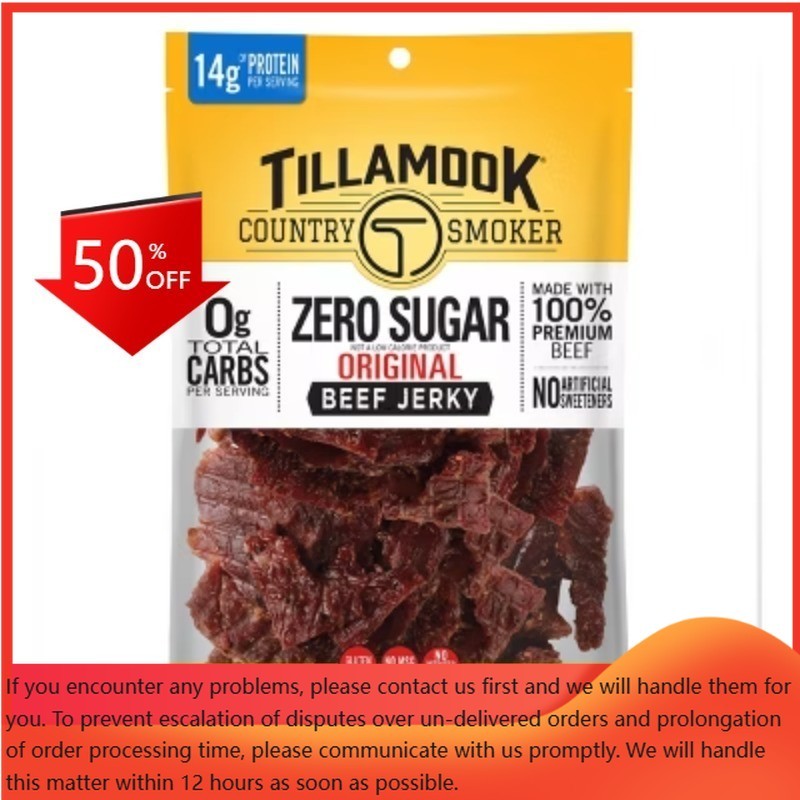 Tillamook Country Smoker Zero Sugar Original Beef Jerky – 6.5oz