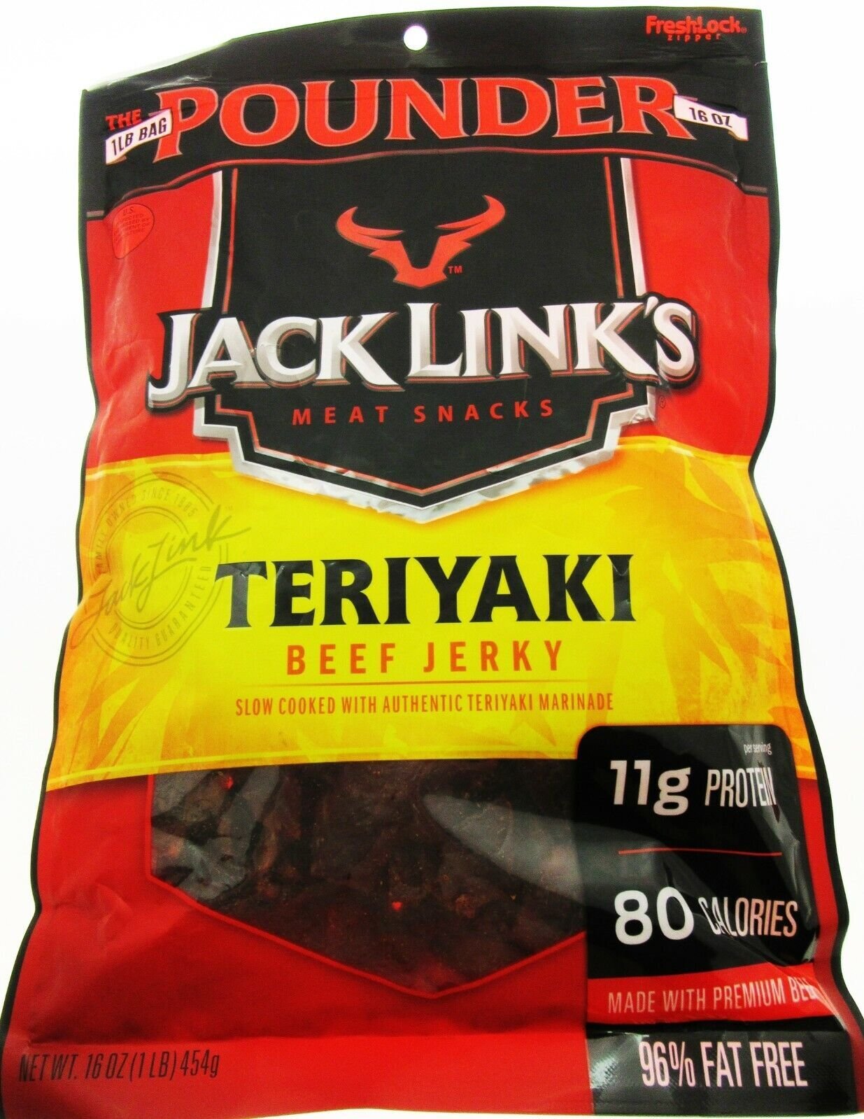 Jack Link’s ~ Teriyaki Beef Jerky 16 oz./ 454g One Pound 1lb