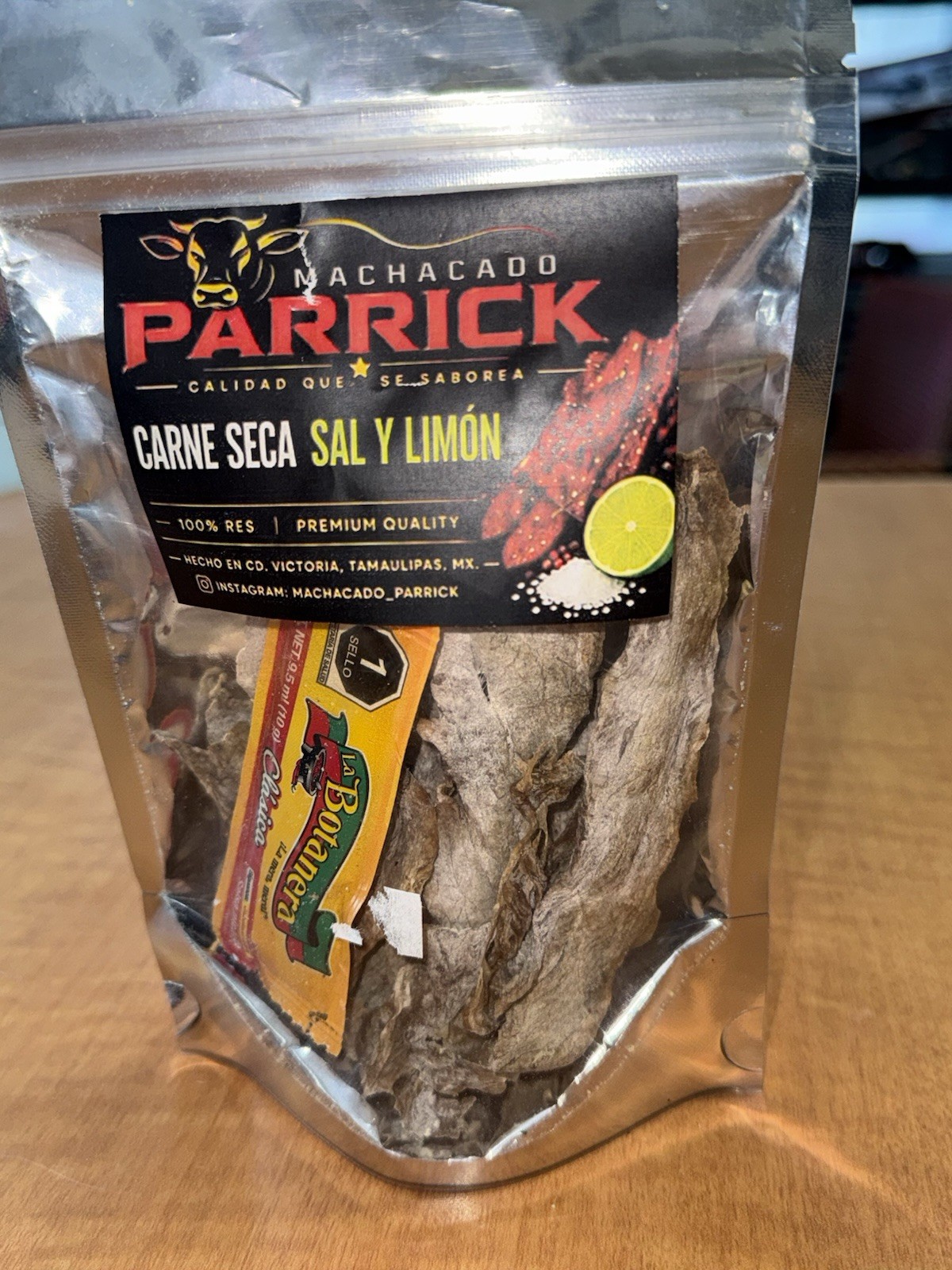 Beef Jerky( Carne Seca Parrick ) Sal Y Limon Flavor