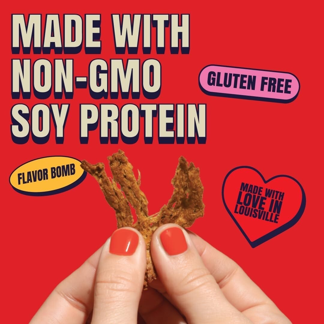Louisville Vegan Jerky Pepperoni Pizza 10 Bag Plant Based Meatless Snack 7 /2027
