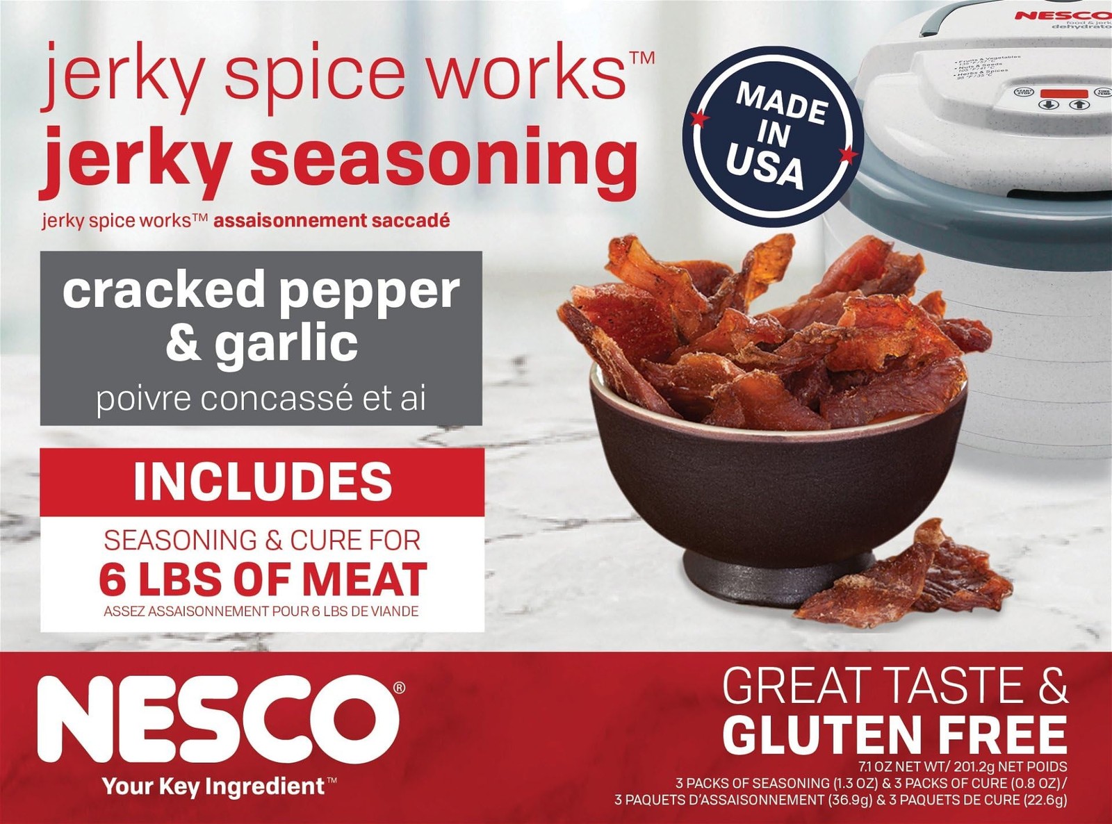 BJT-6, Jerky Spice Works, Teriyaki Flavor, red, 6 Pound (Pack of 1)