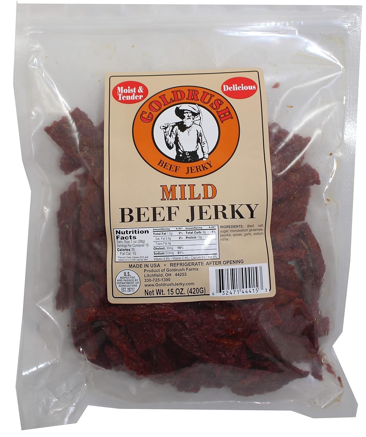 Gold Rush Premium Jerky 15 Oz. Mild