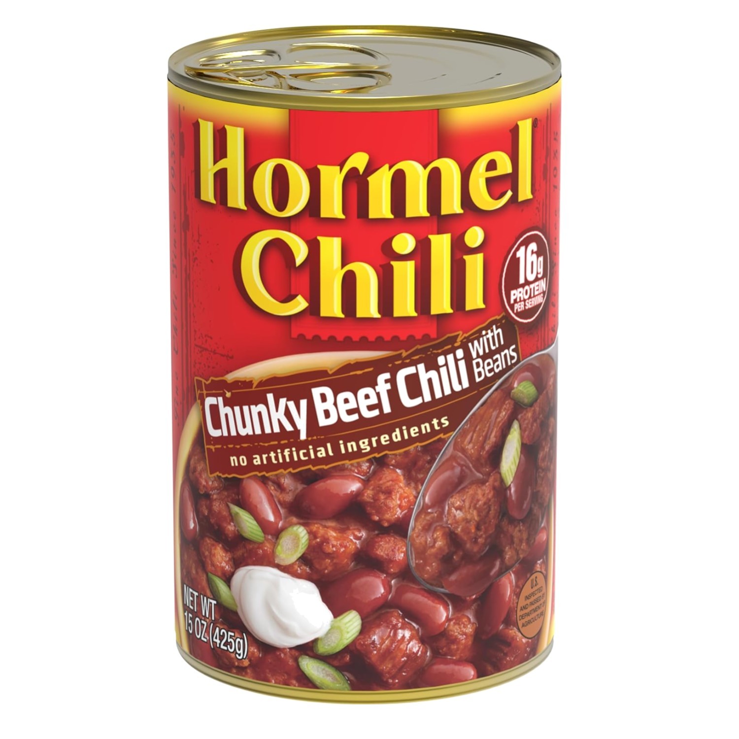 15 Oz Chunky Beef Chili with Beans – Protein-Packed & All-Natural Goodness