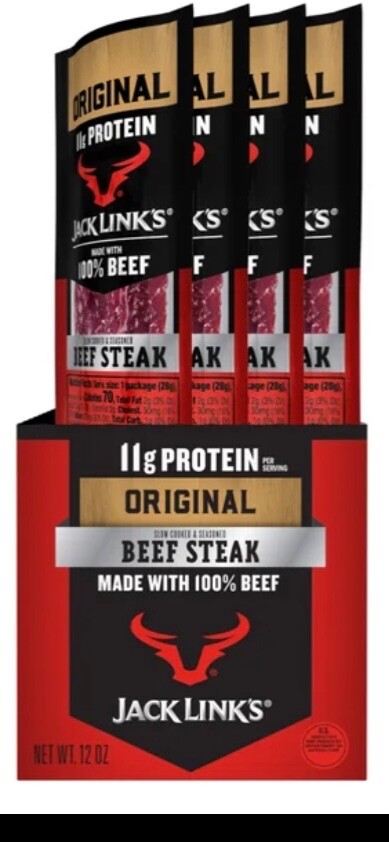 Jack Link’s Premium Cuts Original Beef Steak 1oz (Pack Of 12)