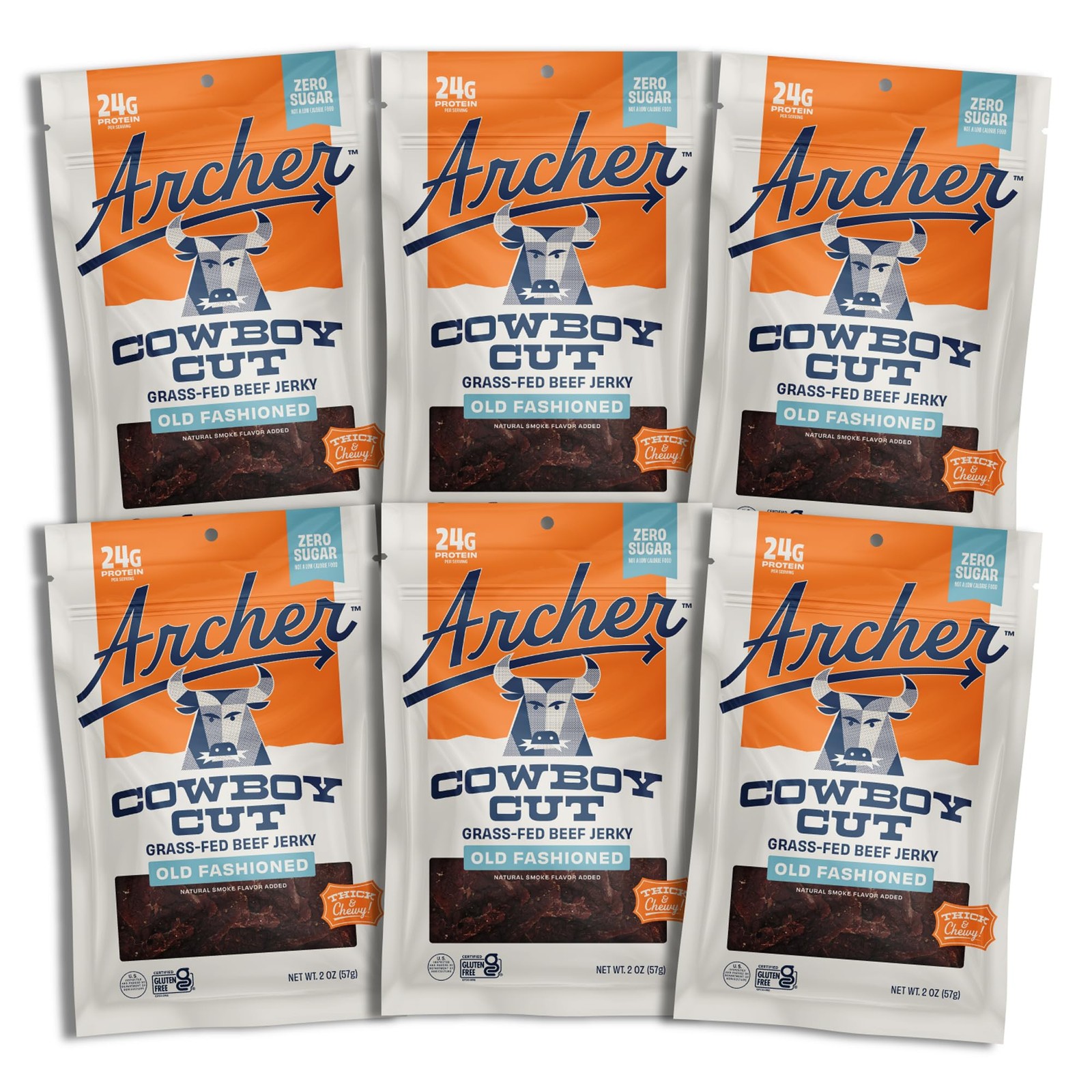 Archer Jerky Grass Fed Beef Jerky – Zero Sugar Beef Jerky, Sugar Free Snack P…