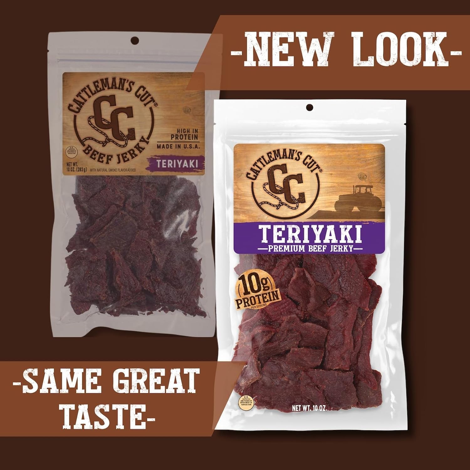 Teriyaki Beef Jerky High Protein Keto Gluten Free Carnivore Travel Snack 10 oz