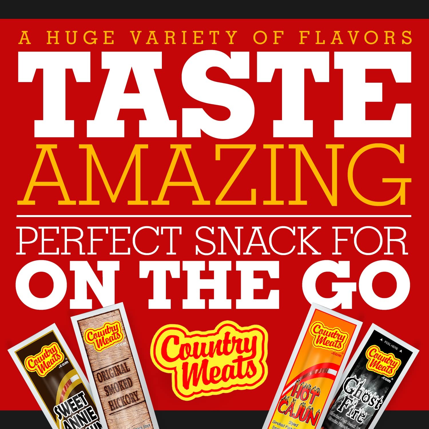 USDA Certified Meat Sticks, 0 Trans Fat, Protein Snack, Sweet Maple Bacon (10)