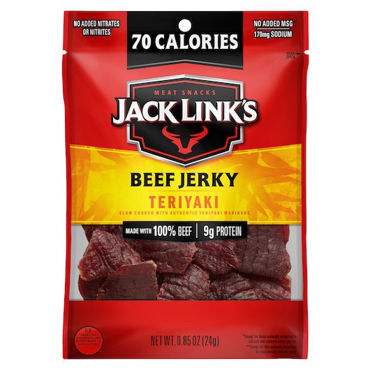 Jack Link s Beef Jerky Teriyaki, 0.85 Ounce, 48 Per Case