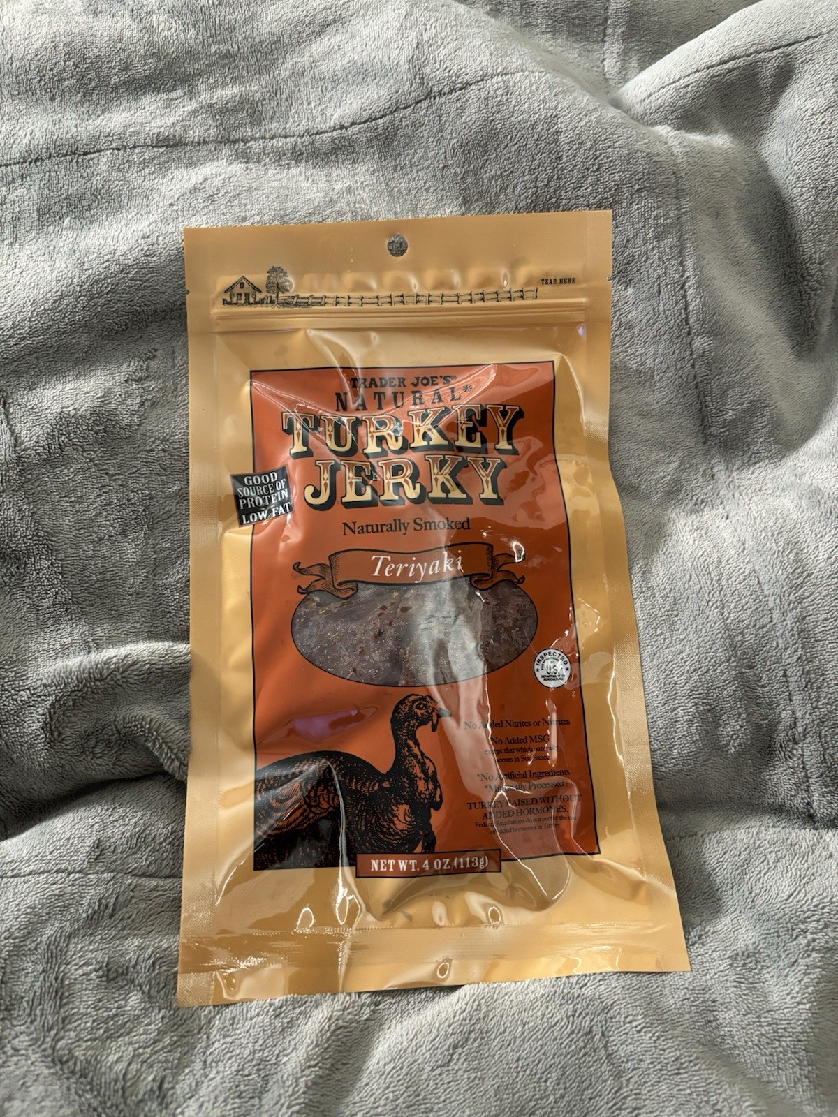 Trader Joe’s Natural Turkey Jerky Teriyaki Flavor 4 Oz.