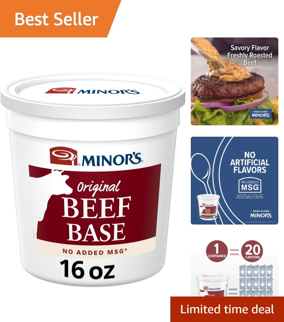 Rich Beef Base in 16 oz Tub – Perfect for Quick Soups and Delicious Sauces