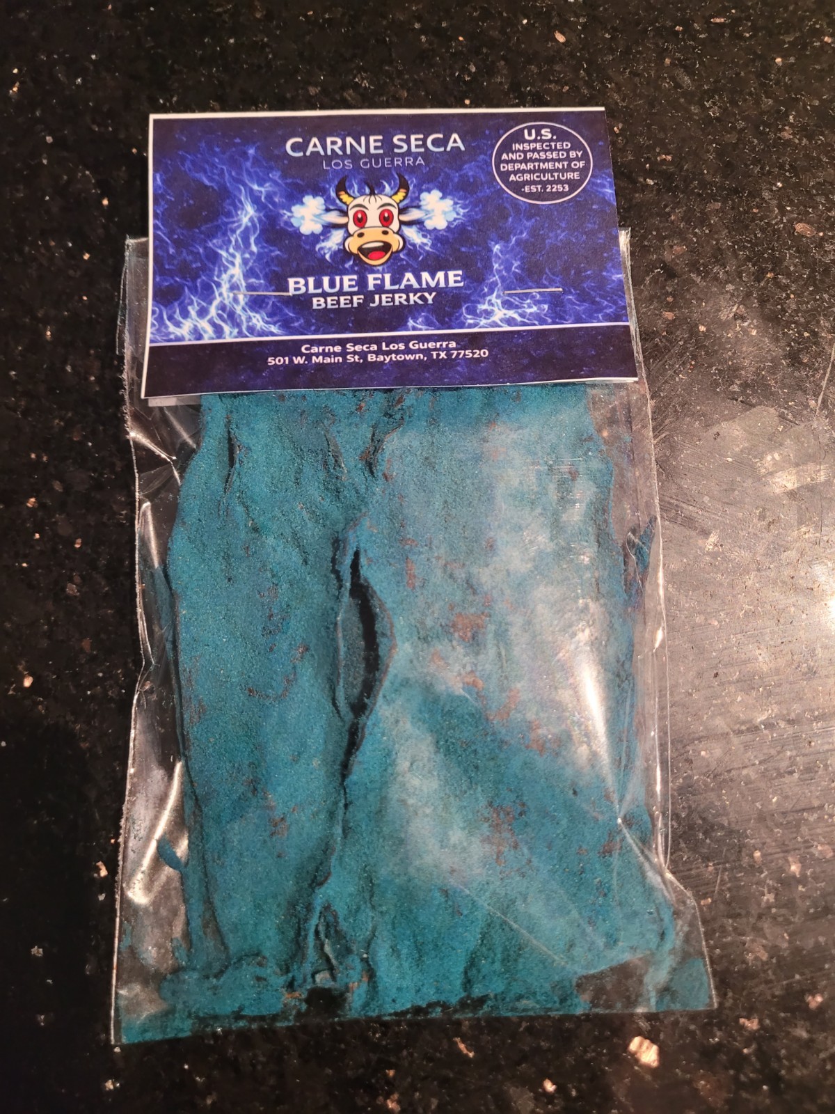 Beef Jerky Carne Seca Fuego Blue