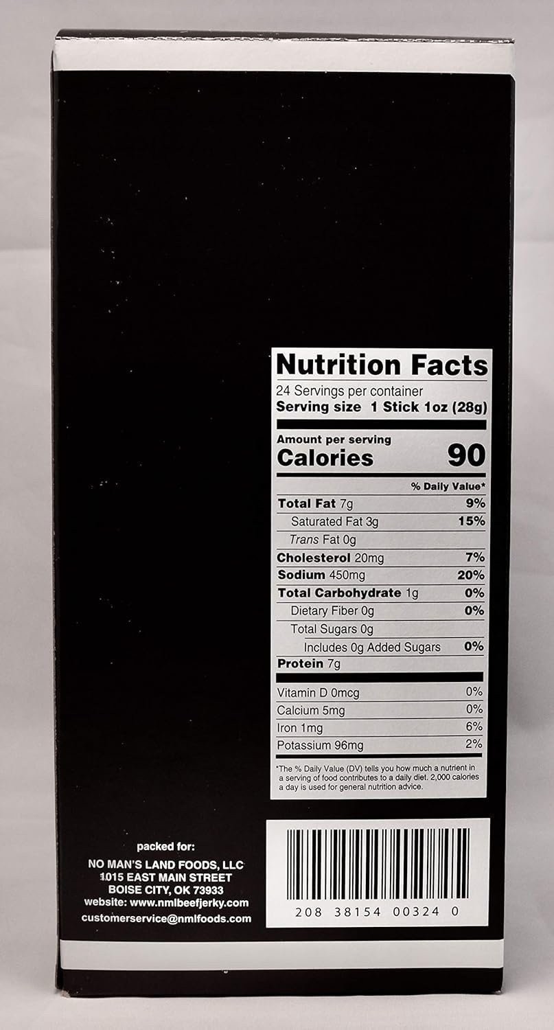 No Man’s Land MILD Meat Sticks High Protein Low Calorie Low Carb Premium Meat…