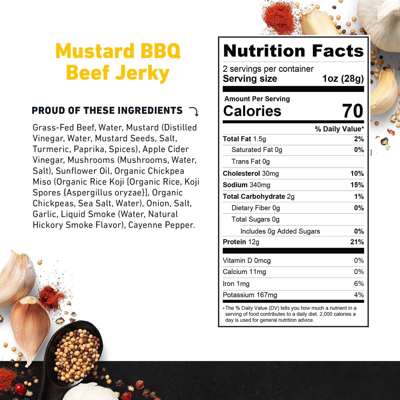 Country Archer Grass-Fed Beef Jerky Variety Pack – Beef Jerky Snack Packs Bee…