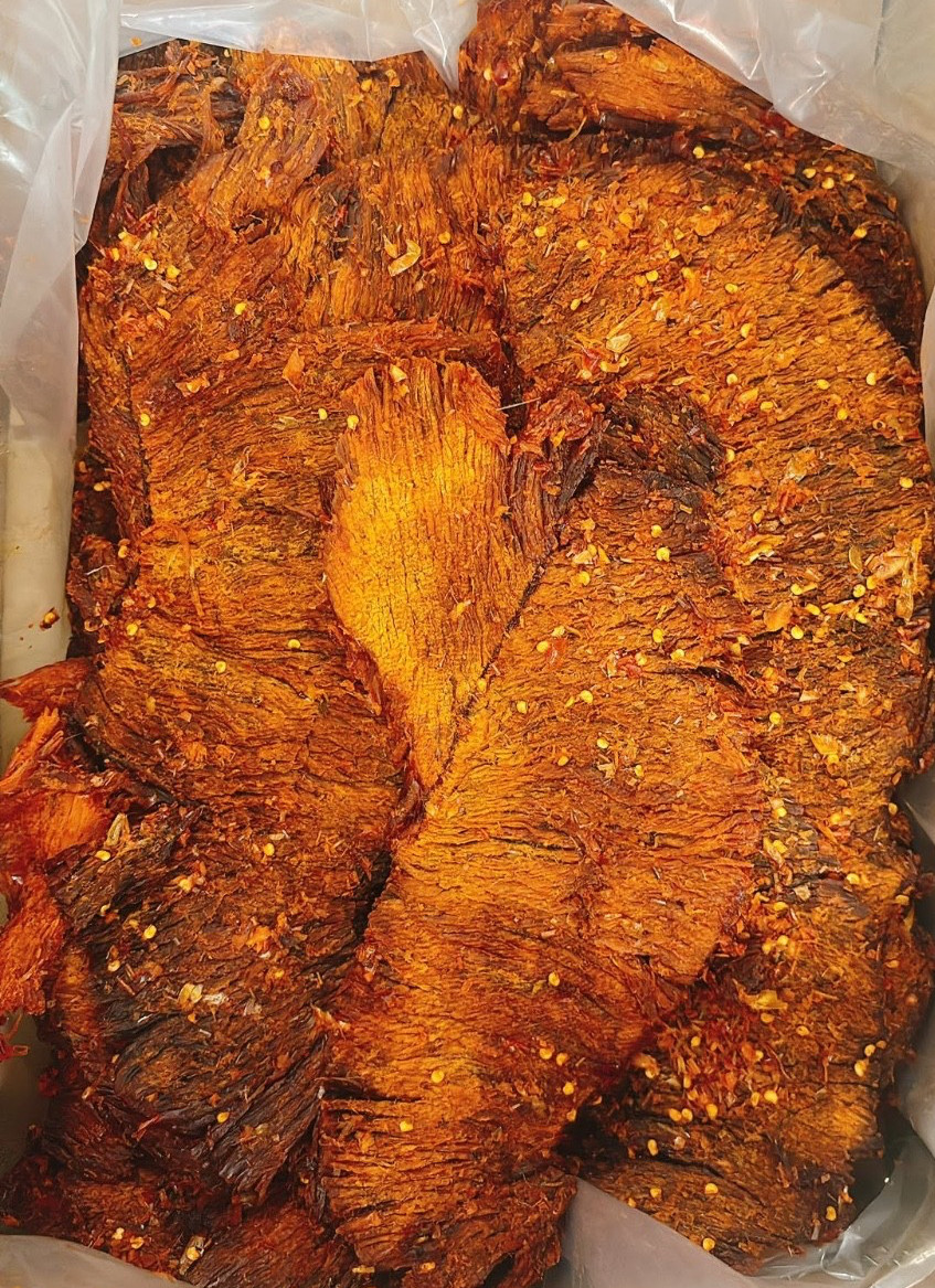 Authentic Vietnamese Spicy Beef Jerky Whole Cut 200g Ready to Eat Snack