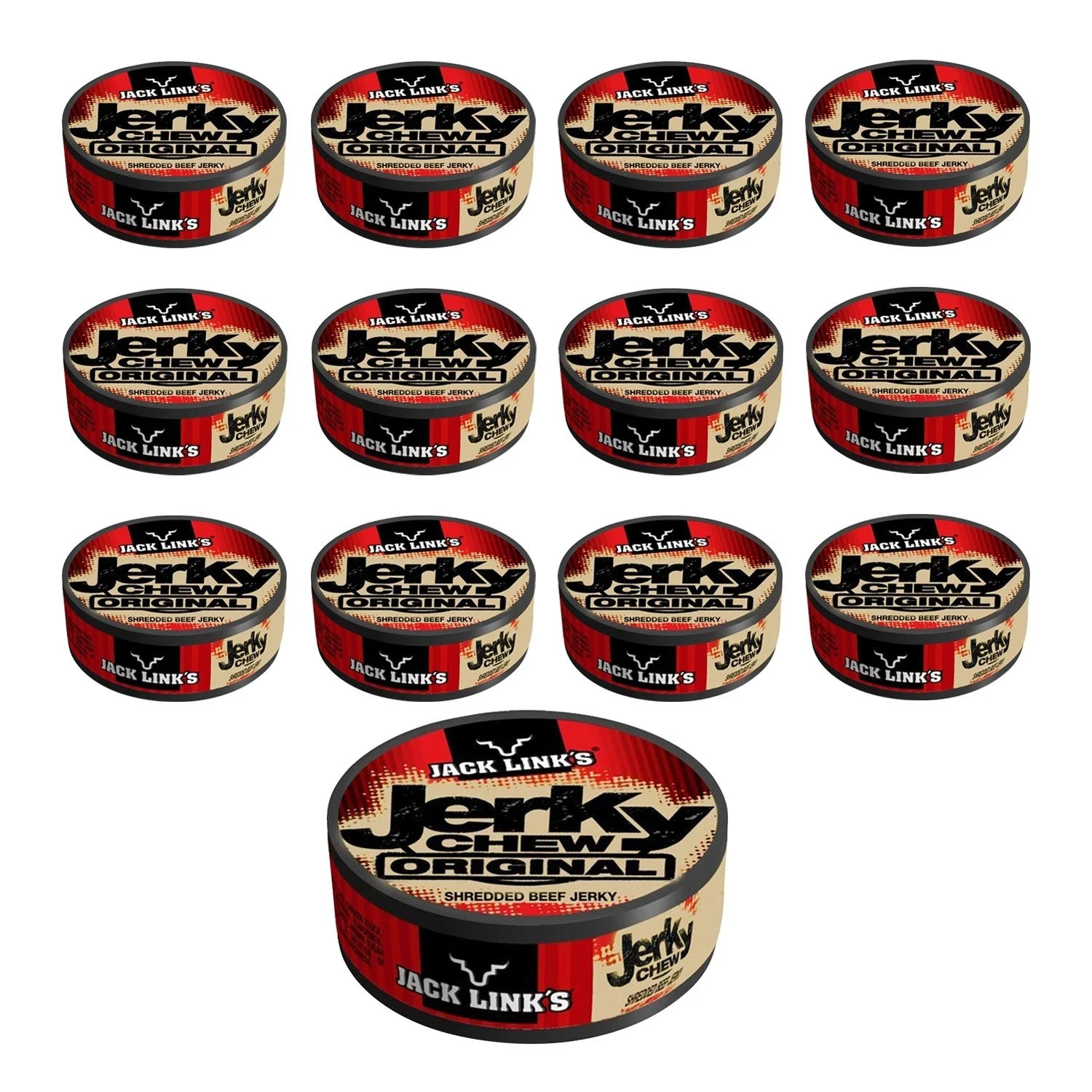 Jack Links 2.89 – Jerky Chew – Original Flavor 0.32-oz. Tins Pack of 12