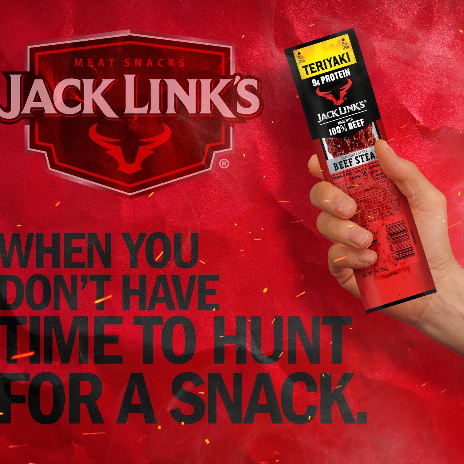 Jack Link’s Teriyaki Beef Jerky Steaks – Ready to Eat 1 Ounce (Pack of 12)