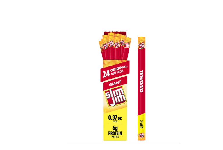 Slim Jim Giant Smoked Meat Sticks, Original Flavor, 0.97 oz., 24 pk.