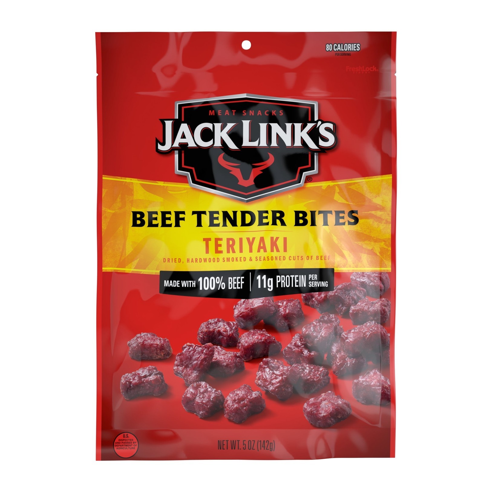 Teriyaki Beef Tender Bites Made W/ 100% Beef 5 Ounce Resealable Bag