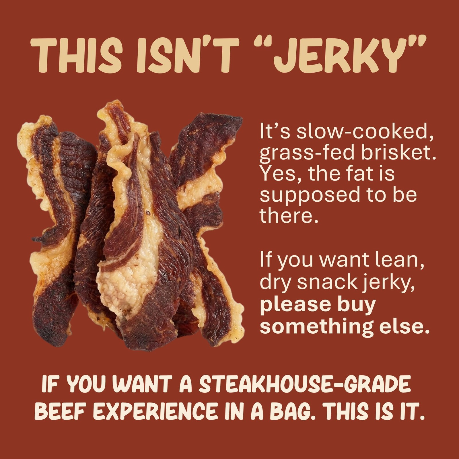 Grazly Beef Brisket Slab – Steakhouse Quality | GrassFed & Finished | Only Me…