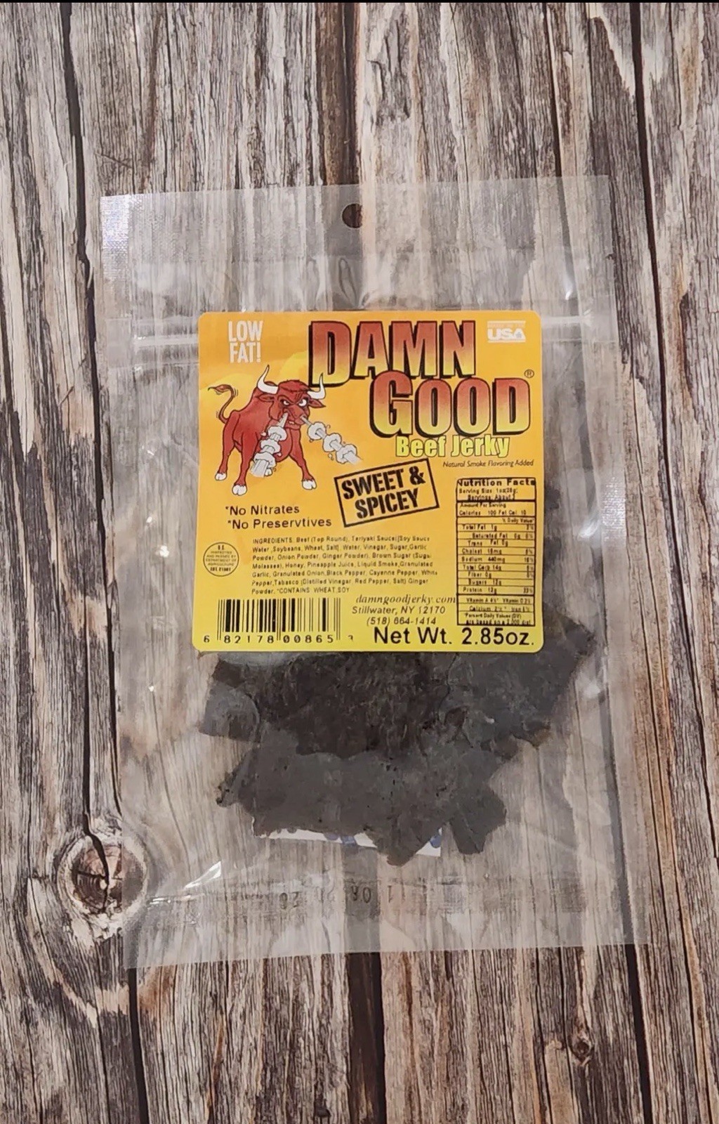 Bundle 2 – Damn Good Sweet & Spicy Beef Jerky Low Fat No Preservatives 2.85oz