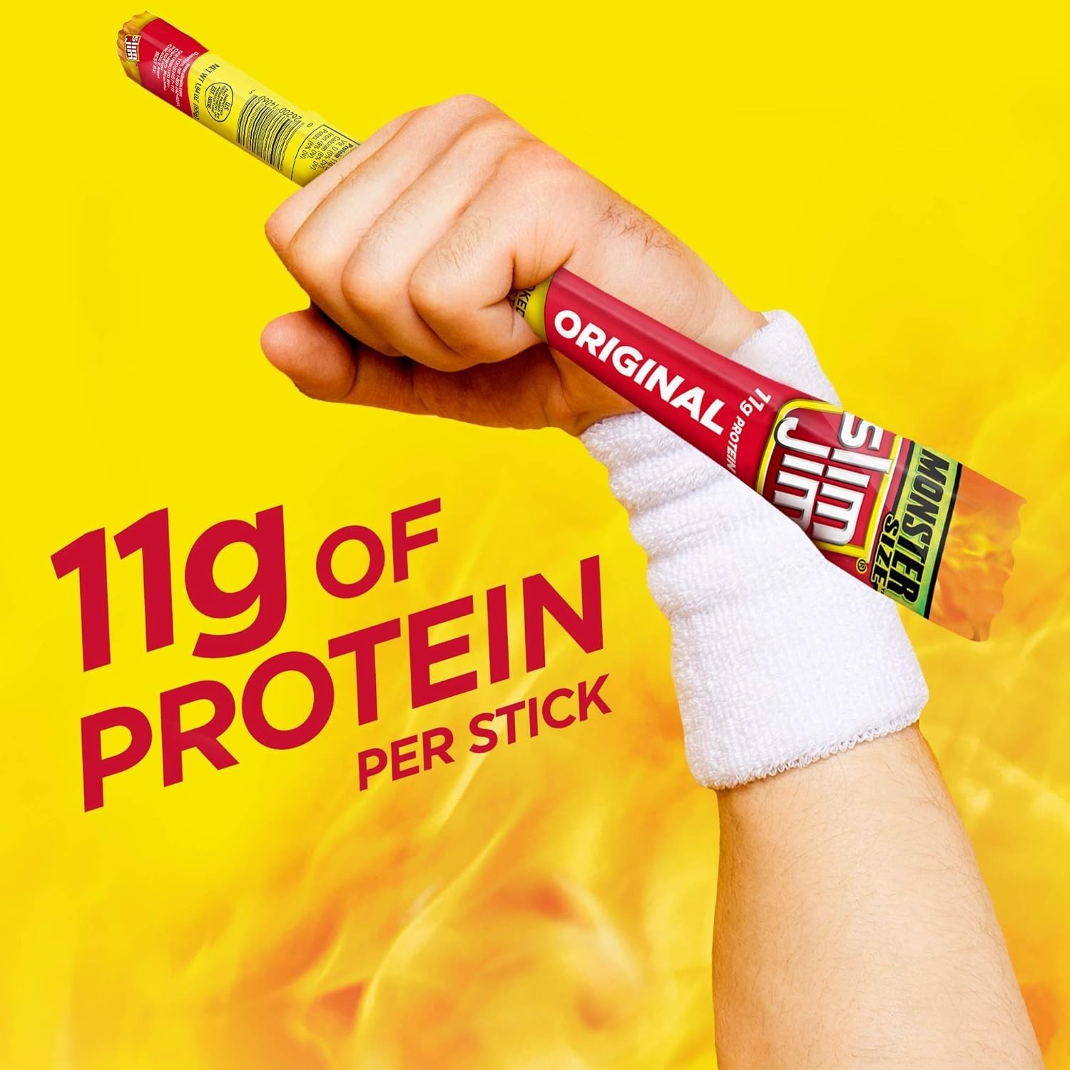 Keto-Friendly Monster Smoked Meat Sticks, 34.92 oz – 18 Individually Wrapped