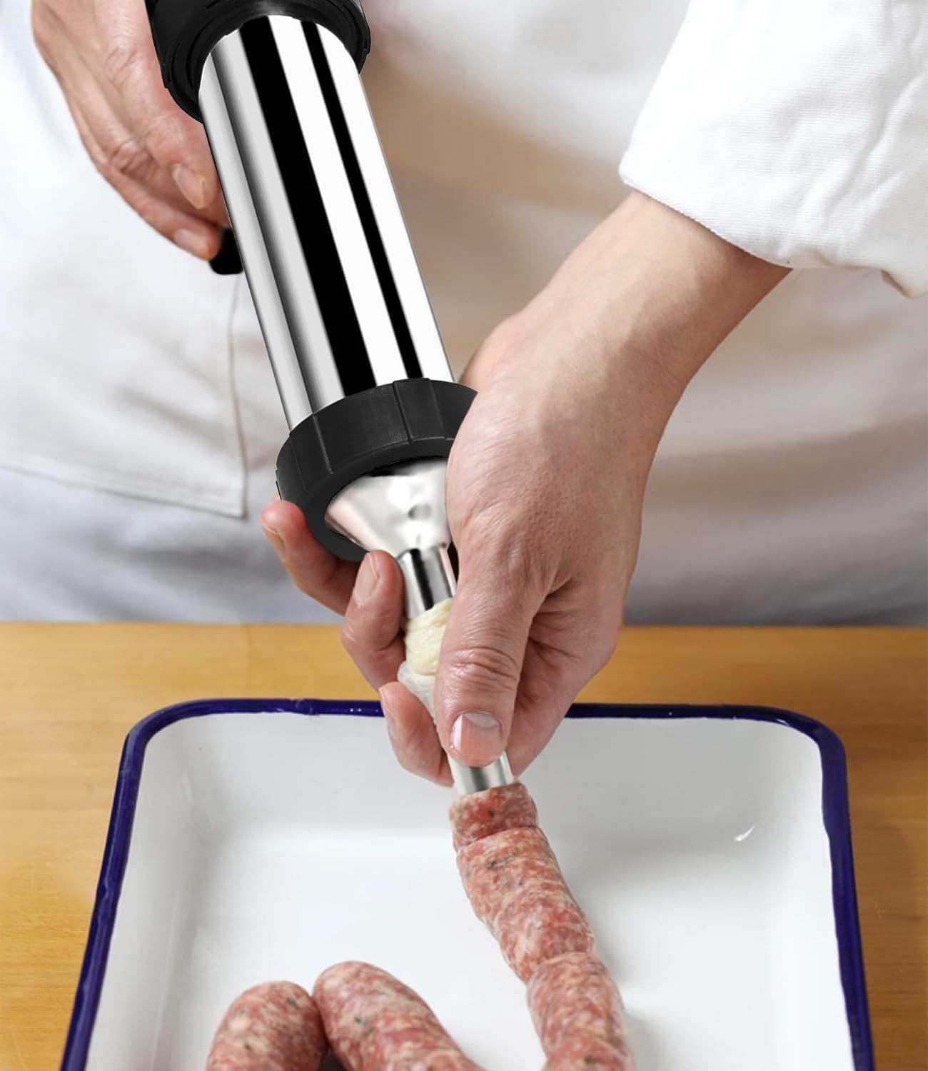 Jerky Gun for Ground Meat, Beef Jerky Making Kit, Stainless Steel Beef Jerky Gun
