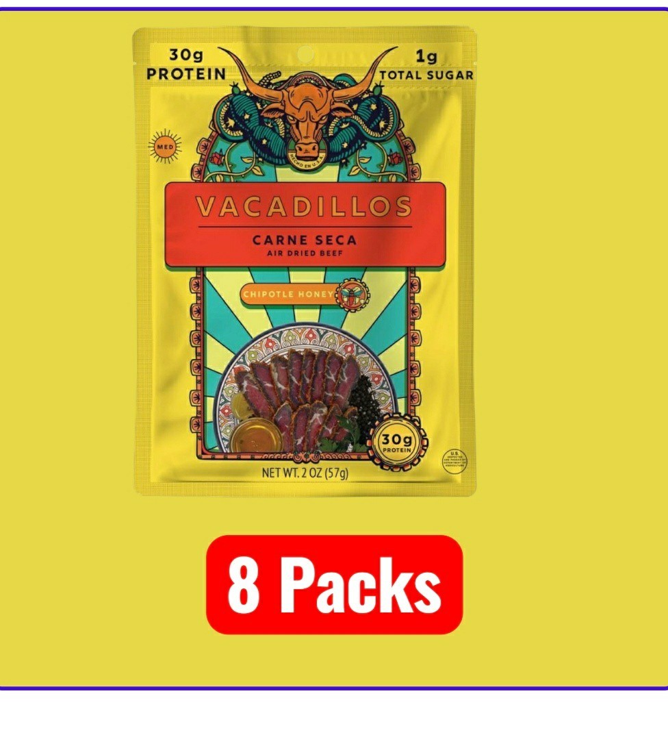 Vacadillos Chipotle Honey – 2 Oz (Pack of 8)