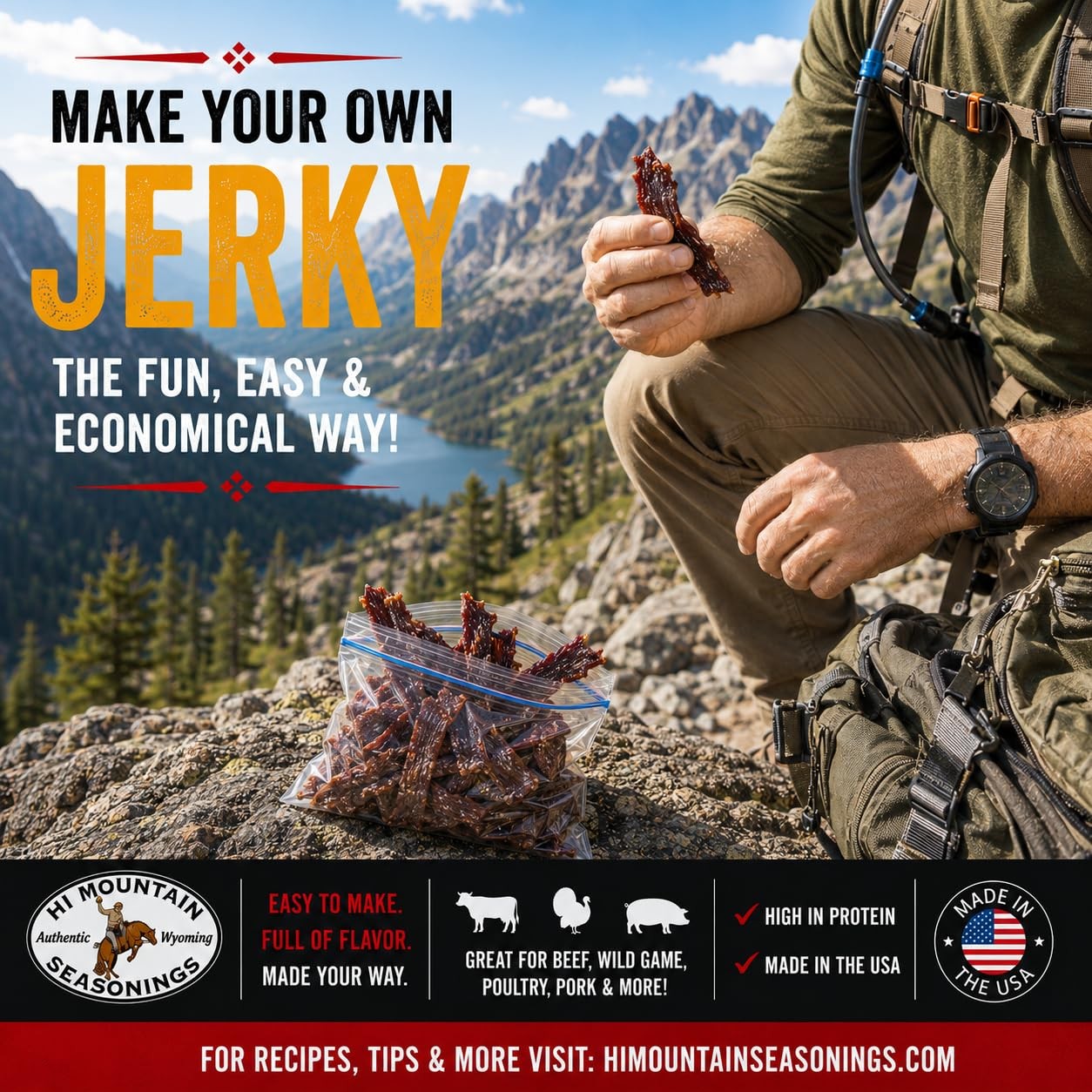 Hi Mountain Jerky Seasoning and Cure Kit | ORIGINAL 7.2 Ounce (Pack of 1)