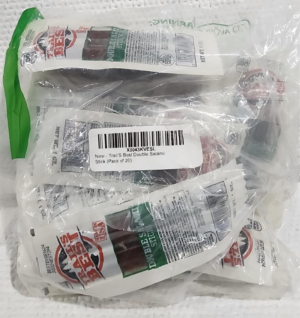 Trail’S Best Double Salami Stick (Pack of 20) BB 8/24