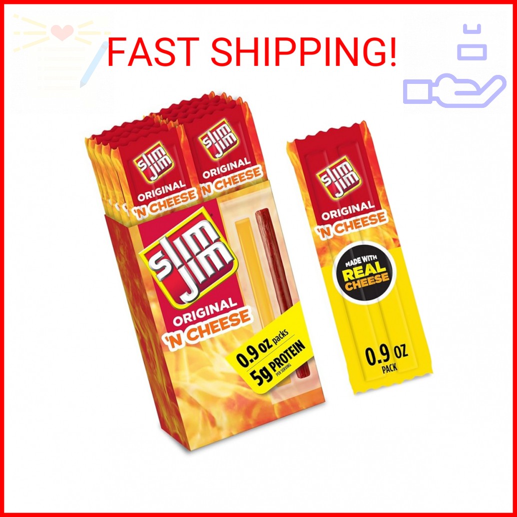 Beef and Cheese Smoked Meat Sticks – Original Flavor, High Protein Snack