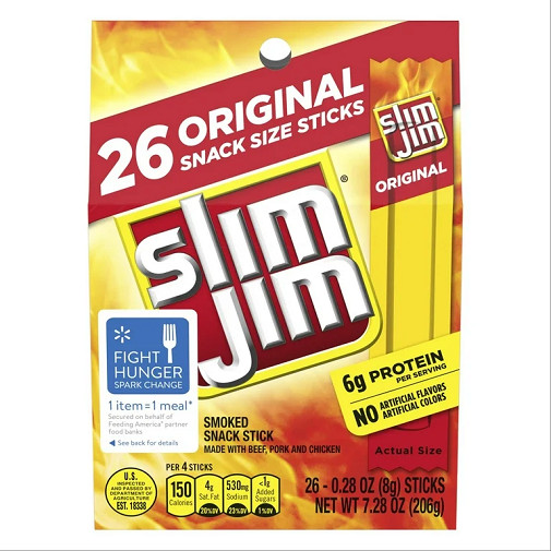 Slim Jim Original Meat Snack Sticks 2 Pack