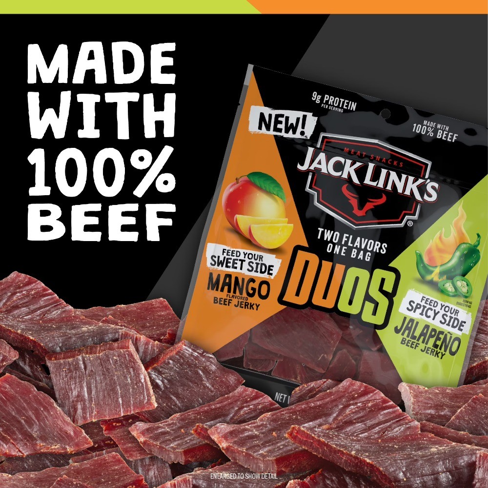 Jack Link’s Beef Jerky DUOs – Mango & Spicy Jalapeño, 2.85 Ounce