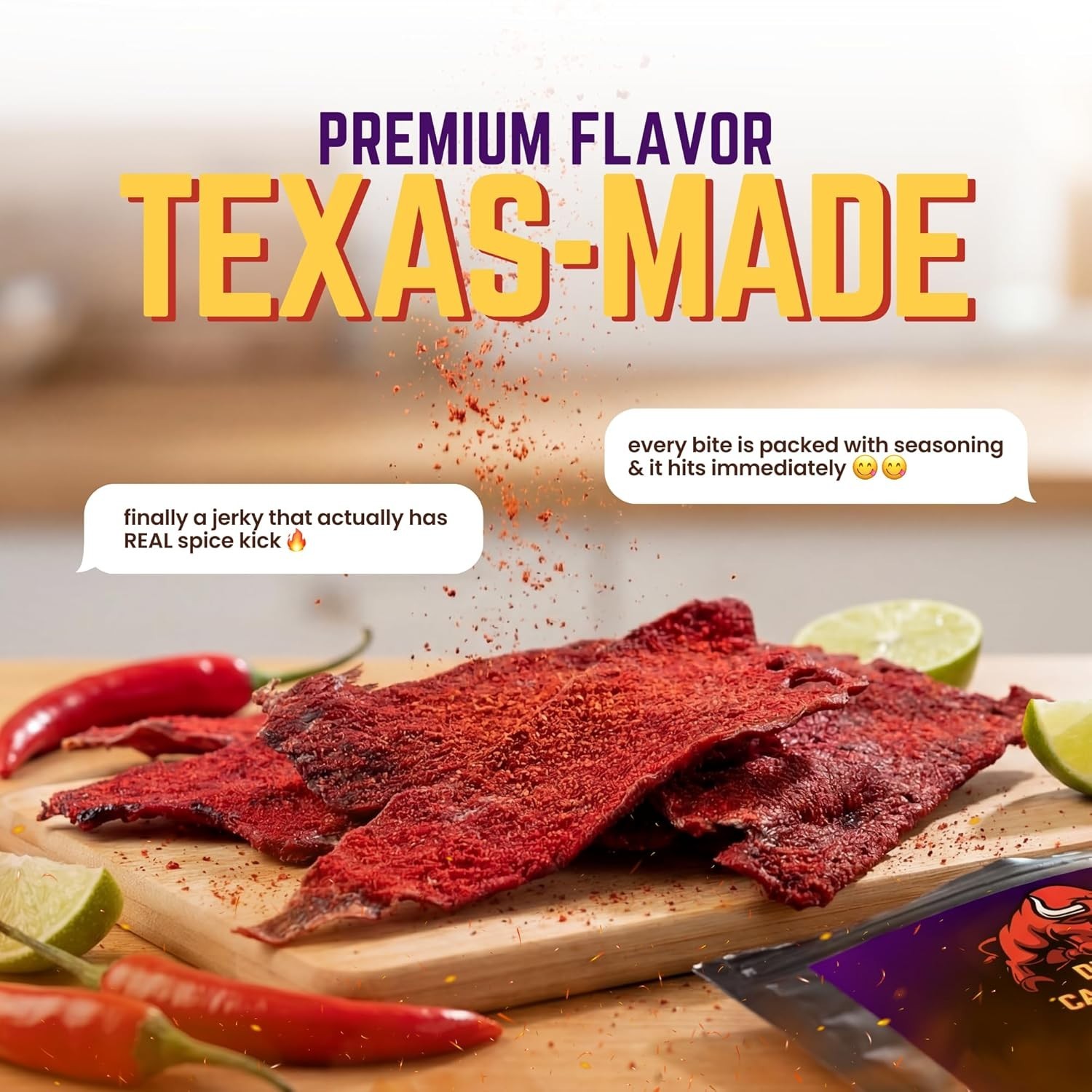 Spicy Fuego Beef Jerky – Mexican Dried Beef*/-