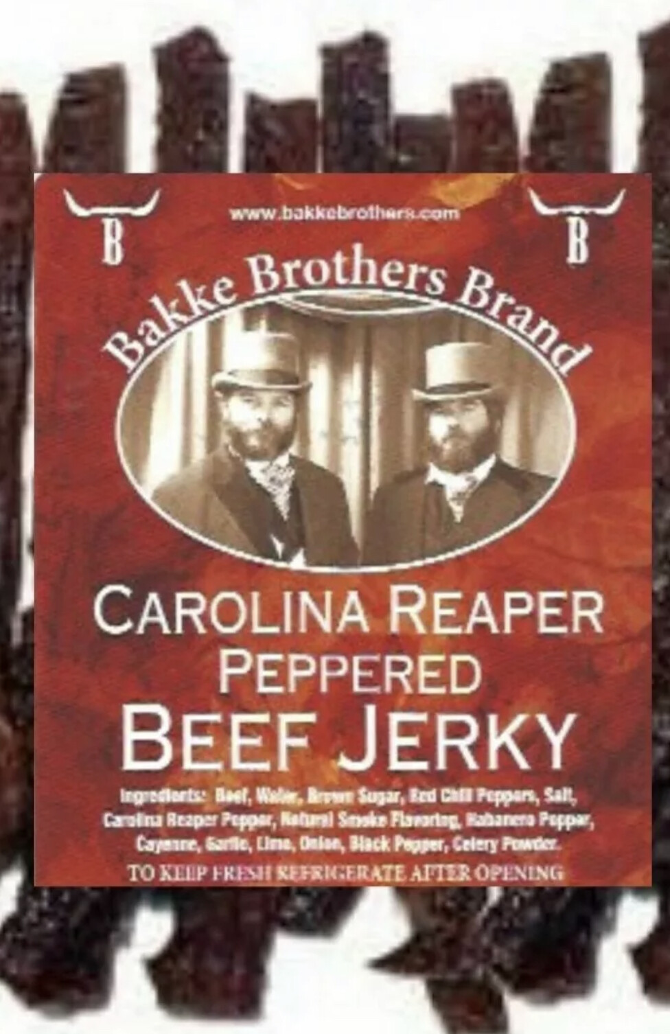 Carolina Reaper Pepper Beef Jerky Extremely HOT Jerky Hut Nitrates & Gluten Free