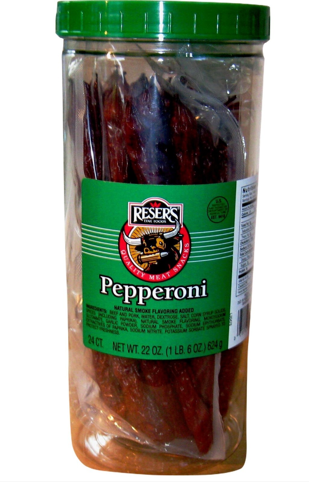 Reser’s Pepperoni Sticks 24 ct. 22 oz Jar