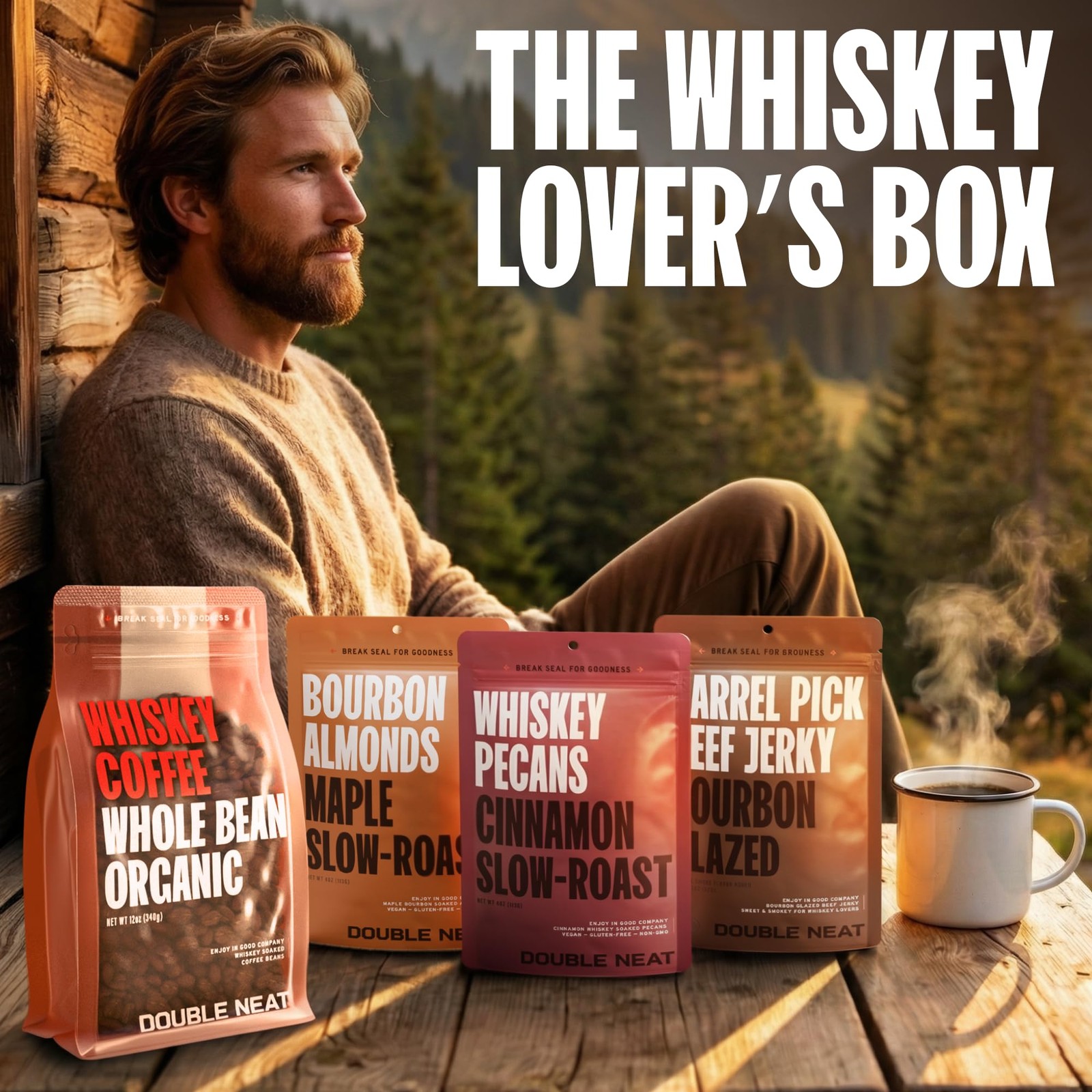 Bourbon Flavored Snacks Variety Pack | Stocking Stuffers for Men Snacks | Sna…